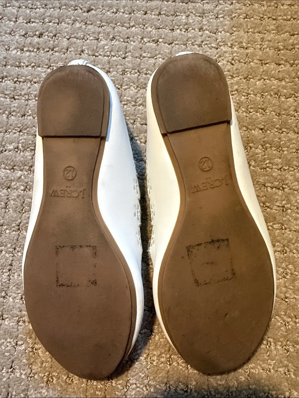 J. Crew leather ballet